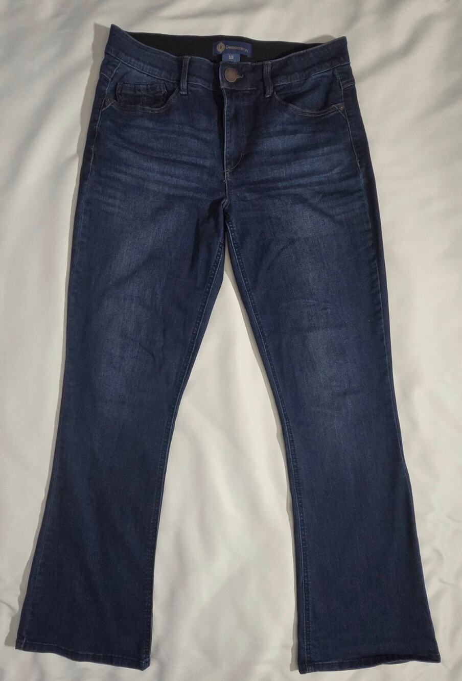 Democracy Ab Solution Bootcut Flare Jeans Womens 12 Dark Wash Stretch